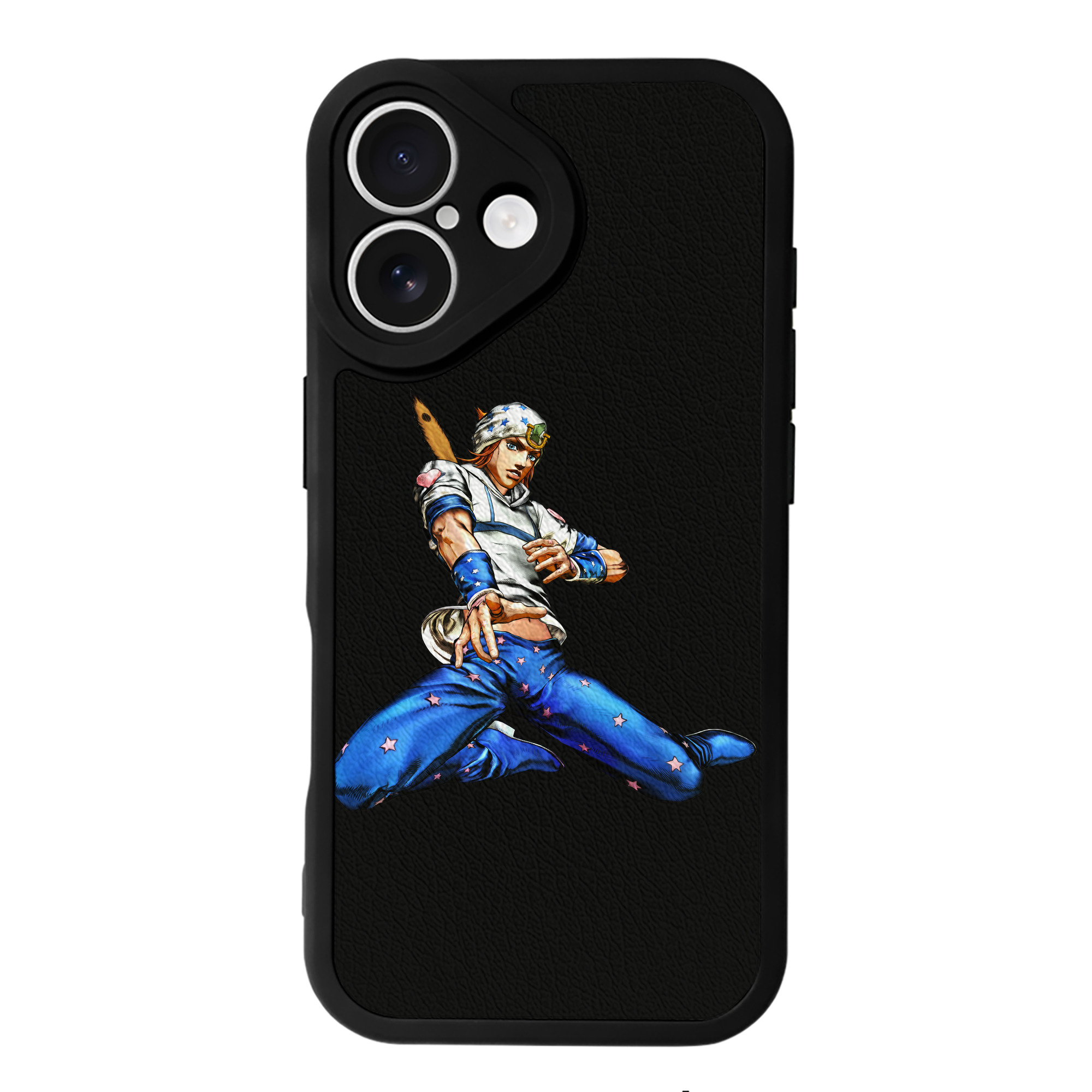 （画像用） ジョジョの奇妙な冒険 ジョナサン?ジョースター JoJo's Bizarre Adventure Jonathan Joestar 【iPhone 16シリーズ対応】シリコンスマホケース（レザー調） 材質：シリコン